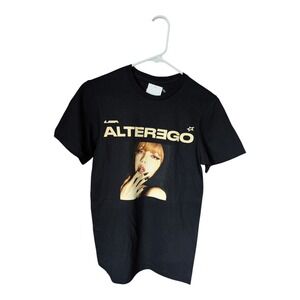 SS. Women's Lisa Alter Ego KPOP Short Sleeve‎ Oversized T-Shirt Black XS